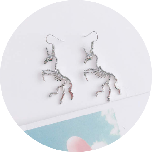 3 Skeleton Earrings