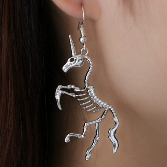 2 Skeleton Earrings